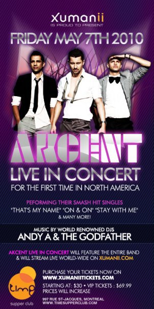 Akcent in Concert @ Time Supper Club, Montreal