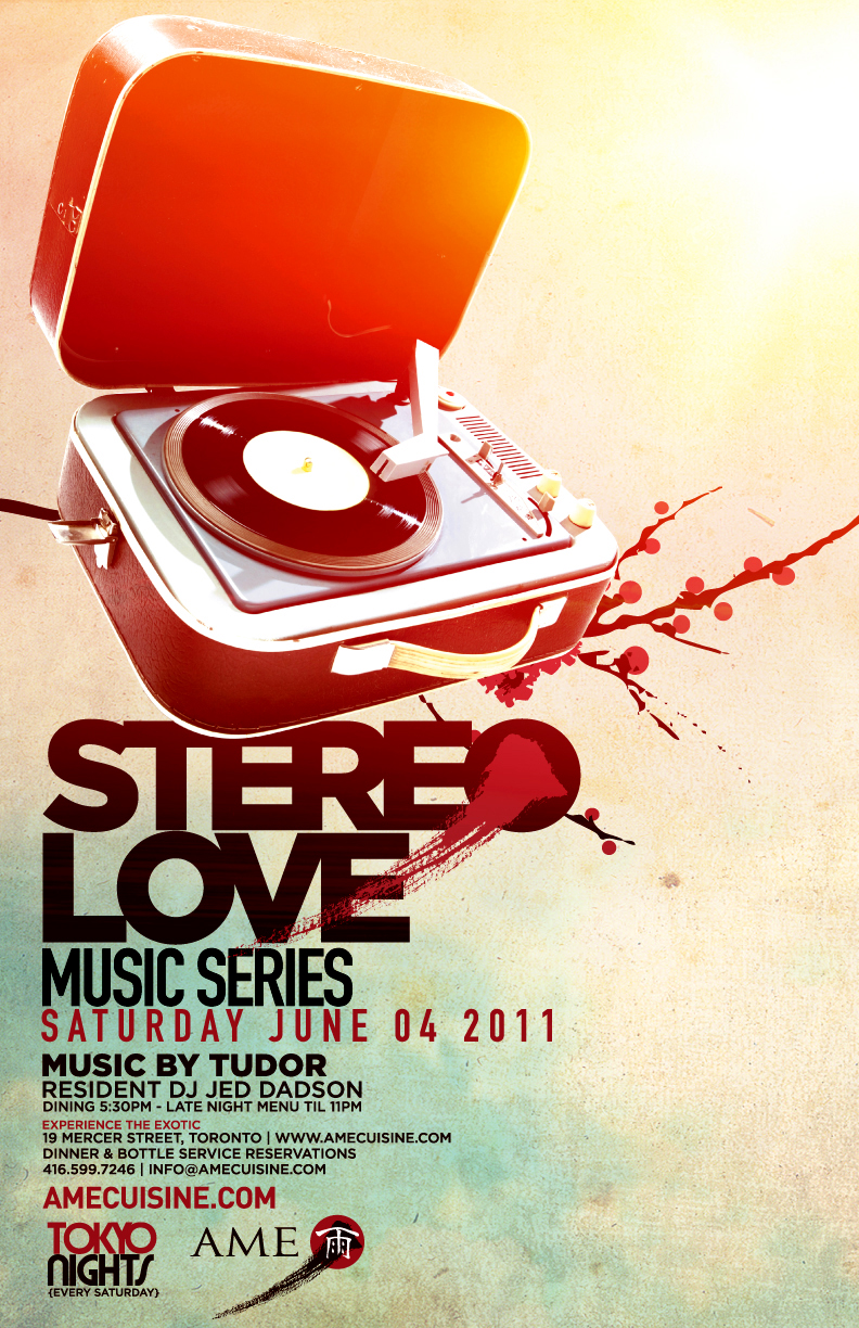 Stereo Love Supper Club Music Series @ Ame, Toronto