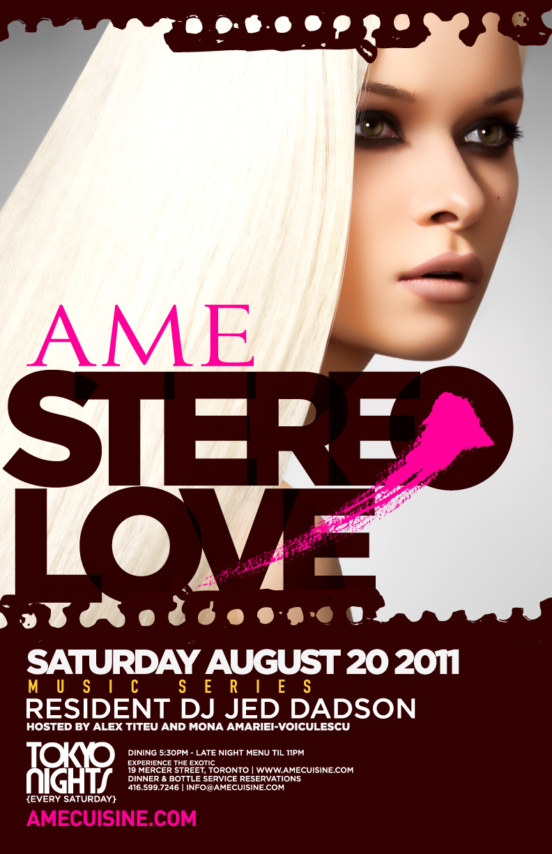 Stereo Love Music Series @ Ultra Supper Club, Toronto (20 august)