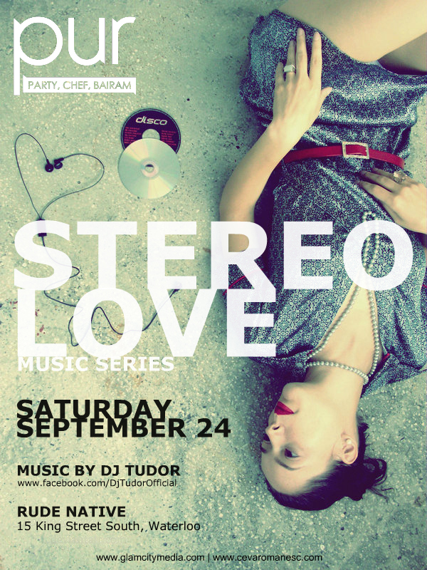 Sep 24 – Stereo Love Music Series @ Rude Native, Waterloo