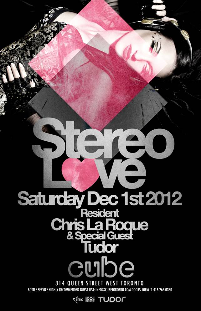 STEREO LOVE featuring DJ TUDOR at CUBE | DEC 1