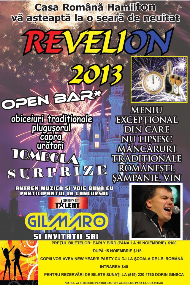 Revelion 2013 – Gilmaro @ Casa Romana Hamilton