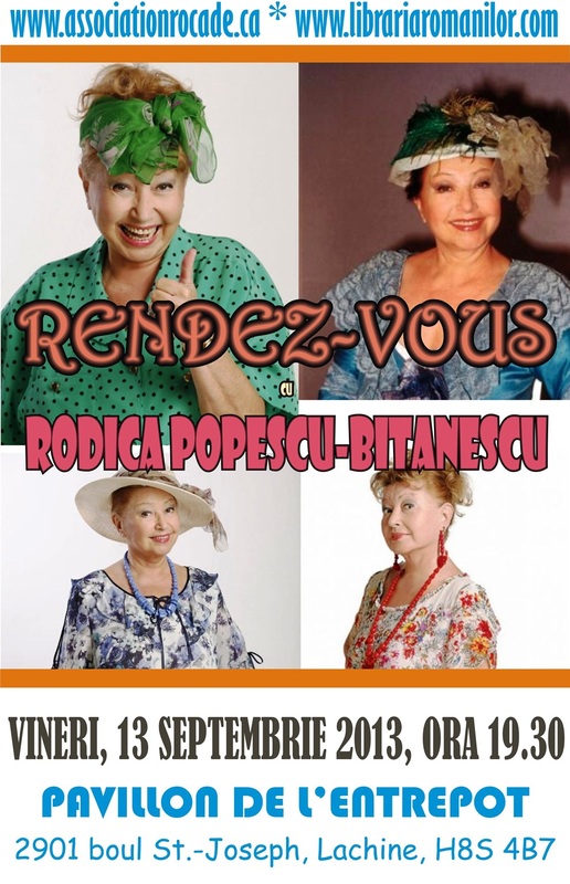 Rendez-Vous cu Rodica Popescu-Bitanescu (Montreal)