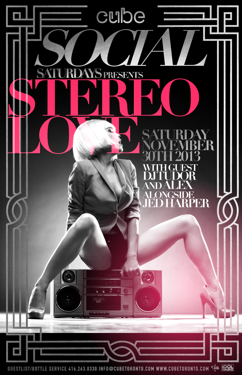 #1Decembrie – STEREO LOVE w/ DJ TUDOR at CUBE in TORONTO | NOV 30