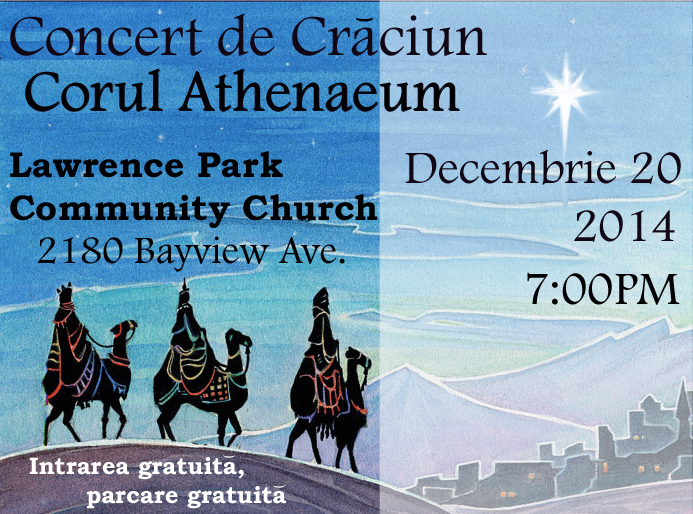 Athenaeum Choir #Christmas Concert @ Lawrence Park Community Church #Toronto | DEC 20
